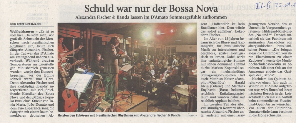 Presse Banda vom 25.1.16